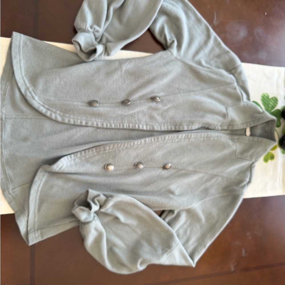 Maurices Light Gray Button-Up Cardigan